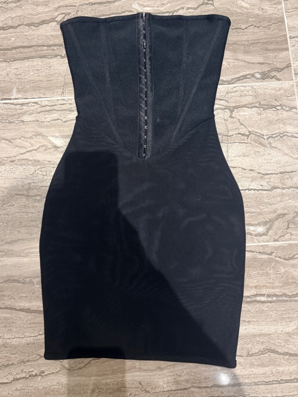 Black corset bandage dress
